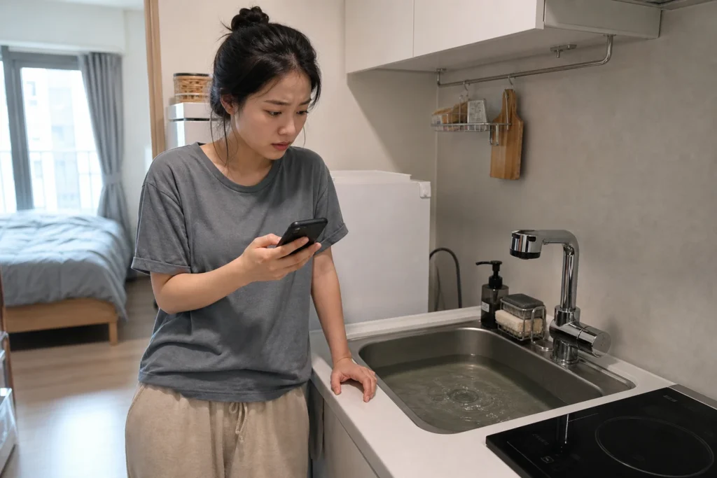 원룸 하수구 막힘 대처